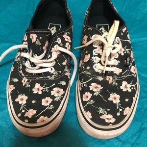Floral vans classics